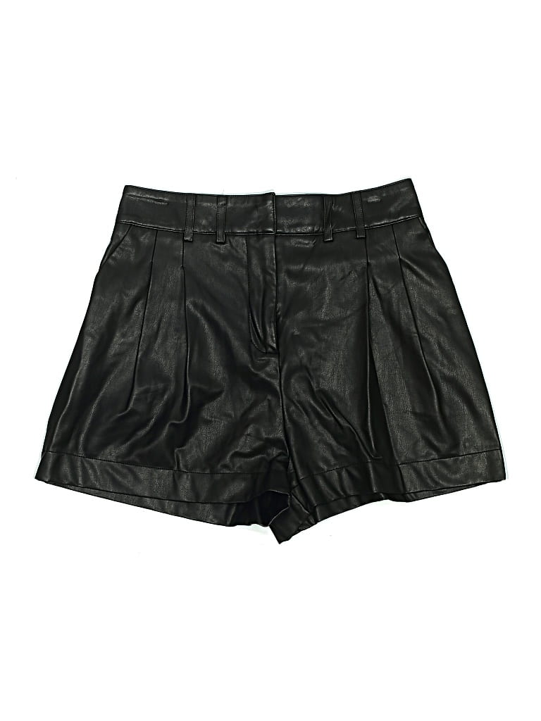 Pre-owned Guess Leather Shorts In Black