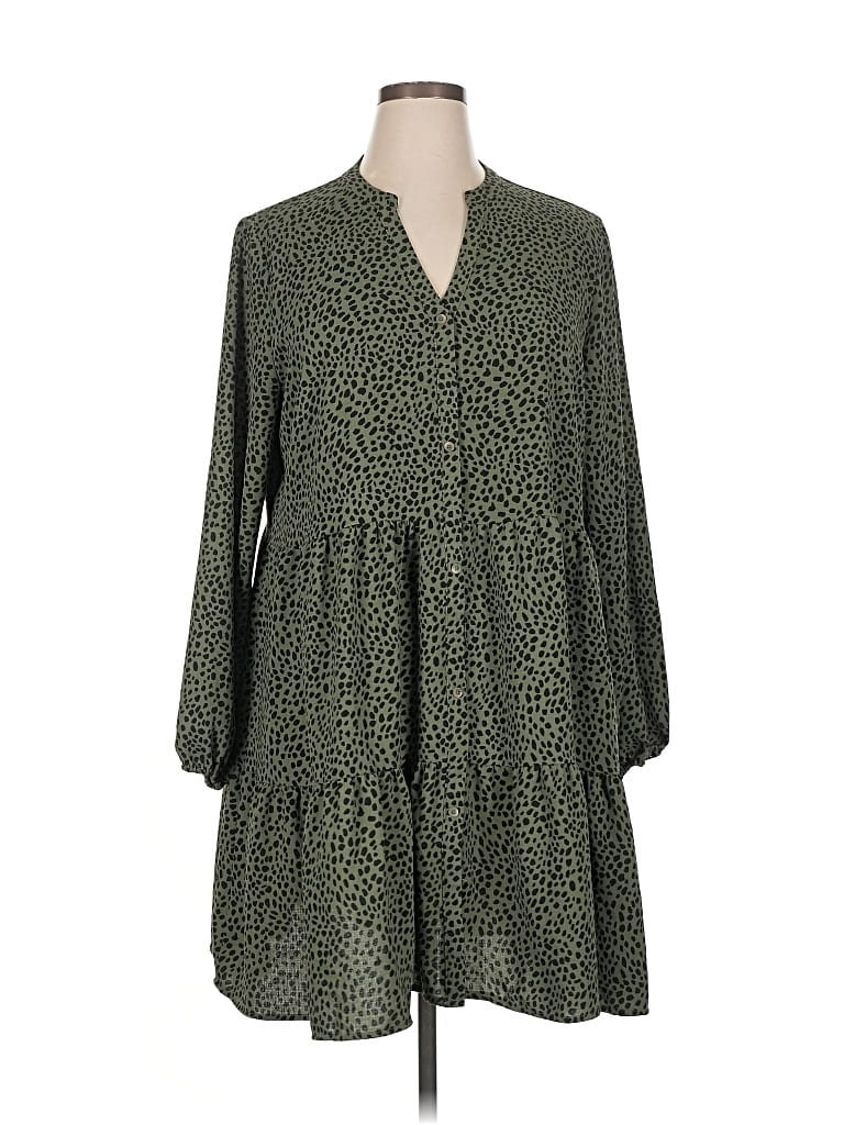 Pre-owned Nine West Casual Dress In Green