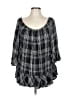 BeachLunchLounge 100% Rayon Black 3/4 Sleeve Blouse Size L - photo 1