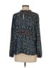 Ann Taylor LOFT 100% Polyester Blue Long Sleeve Blouse Size XS - photo 1