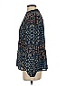 Ann Taylor LOFT 100% Polyester Blue Long Sleeve Blouse Size XS - photo 5