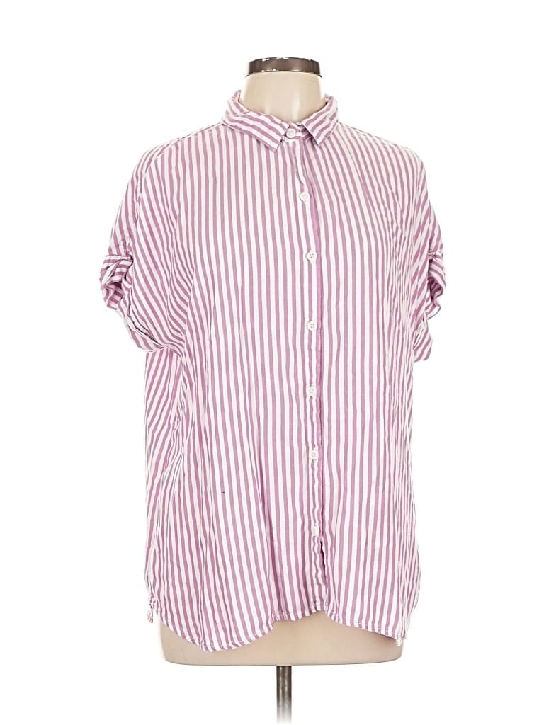 Pre-owned Beachlunchlounge Short Sleeve Blouse In Pink