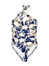 Unbranded Print Blue One Piece Swimsuit Size M - photo 1