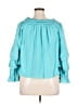 ASHRO 100% Rayon Teal 3/4 Sleeve Blouse Size XL - photo 2