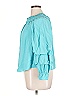 ASHRO 100% Rayon Teal 3/4 Sleeve Blouse Size XL - photo 5