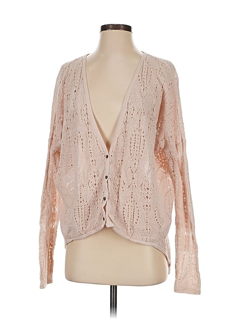 Pre-owned Assorted Brands Cardigan Sweater In Brown