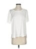 On 34th Solid White Short Sleeve Top Size S - photo 1