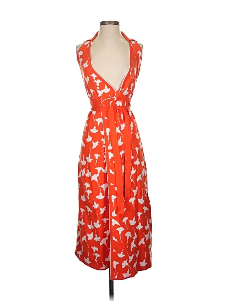 Pre-owned Diane Von Furstenburg For Target Cocktail Dress In Orange