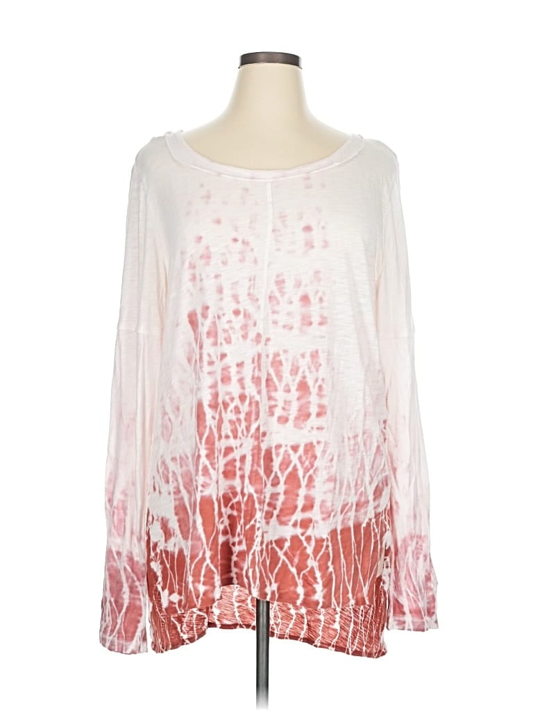 Pre-owned Mind Set By Xcvi Long Sleeve T-shirt In Pink