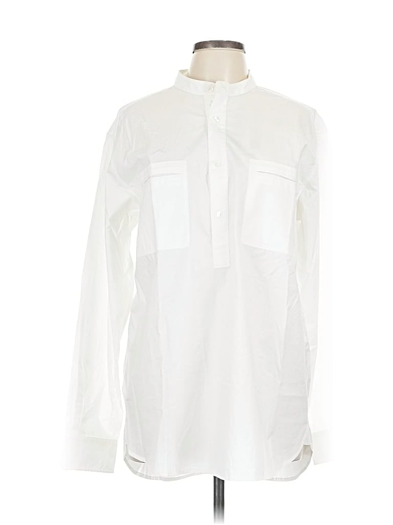 Assorted Brands Long Sleeve Button Down Shirt In White