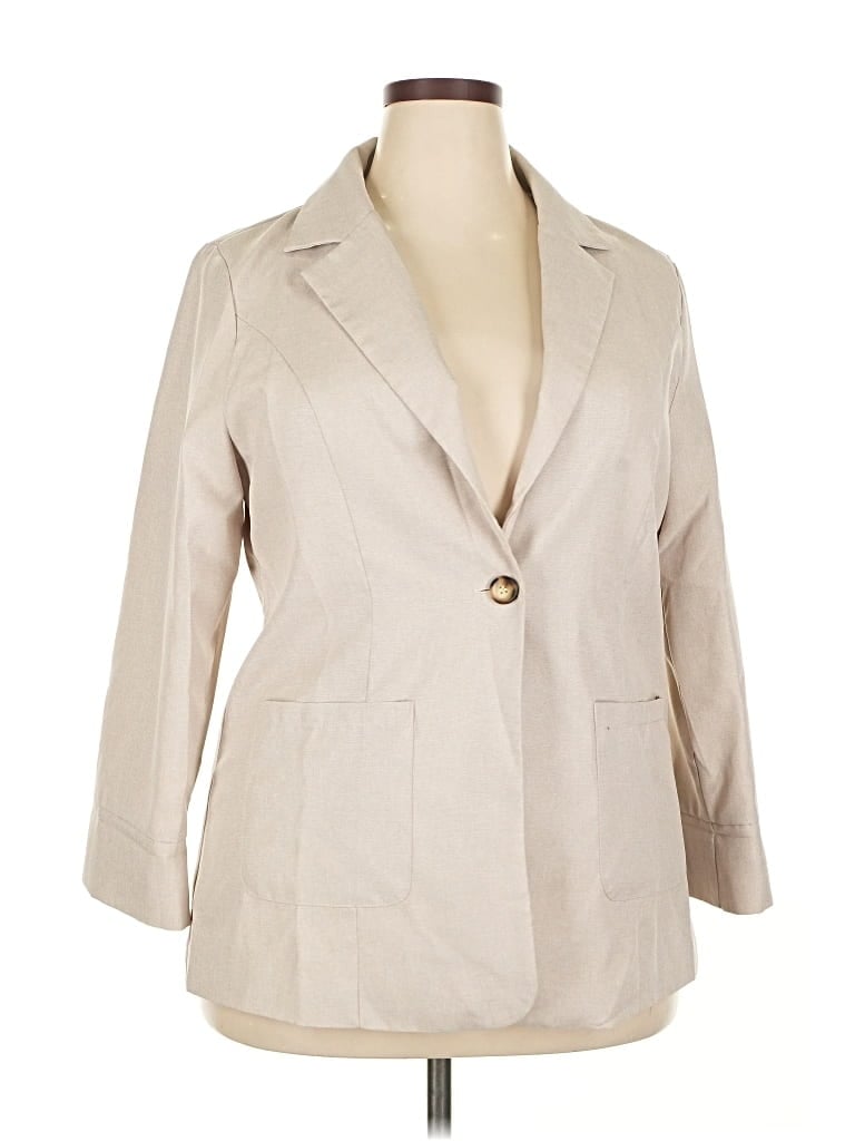 Pre-owned Unbranded Blazer Jacket In Brown