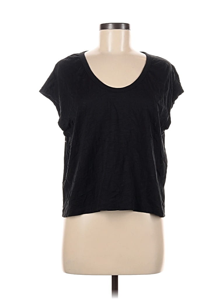 Pre-owned Athleta Short Sleeve T-shirt In Black