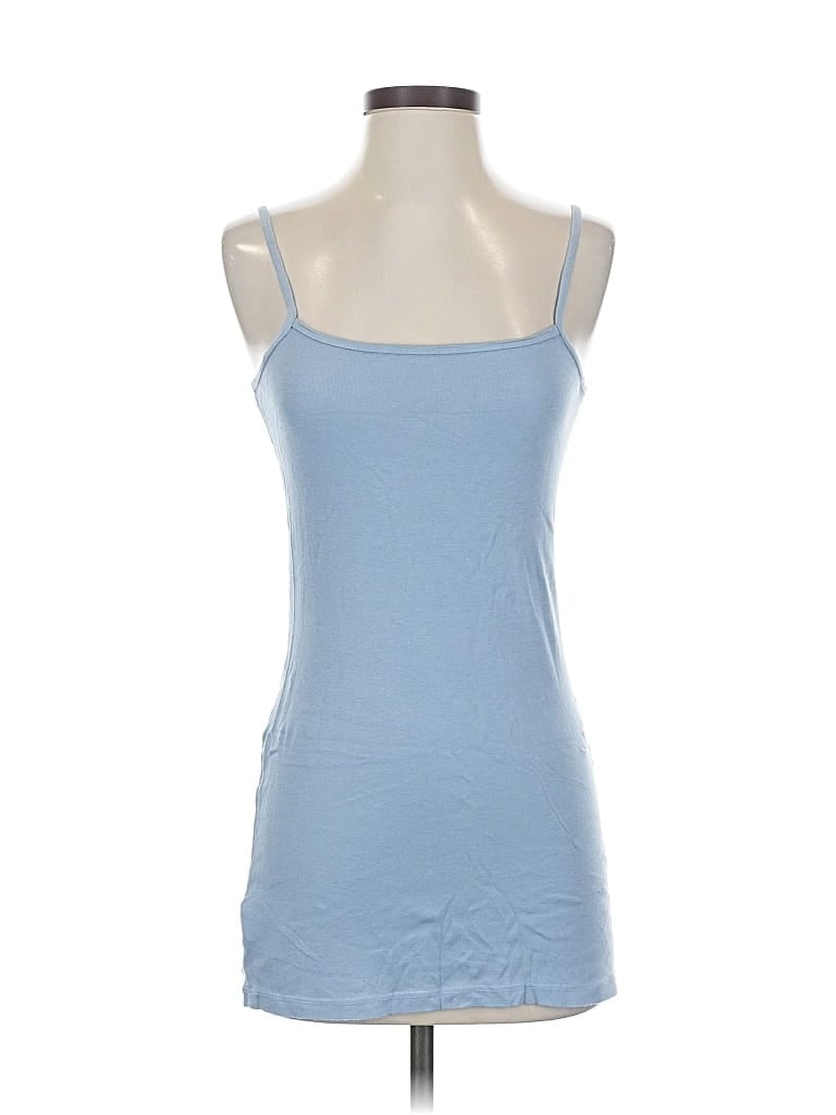 Pre-owned Velvet By Graham & Spencer Tank Top Blue Strapless Neckline Tops
