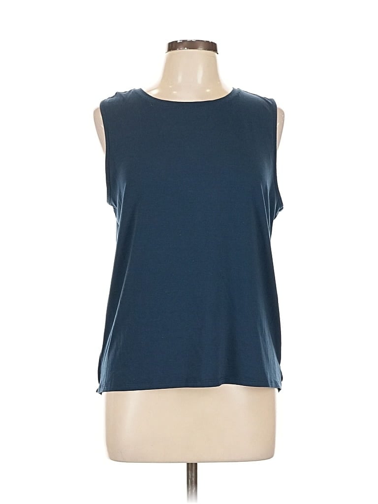 Pre-owned Athleta Sleeveless T-shirt In Blue