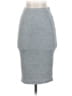 Express Solid Gray Casual Skirt Size XXS - photo 1