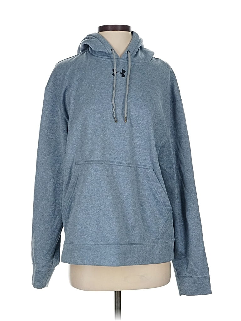 Pre-owned Under Armour Pullover Hoodie In Blue