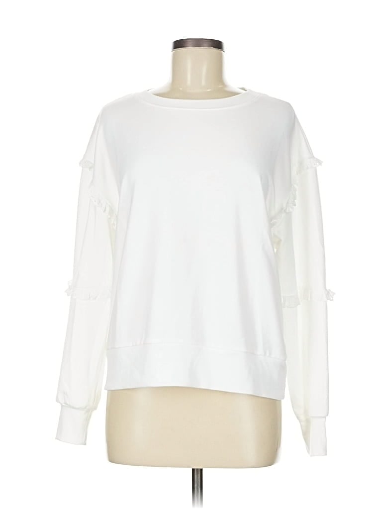 Pre-owned Shabby Chic Sweatshirt In White