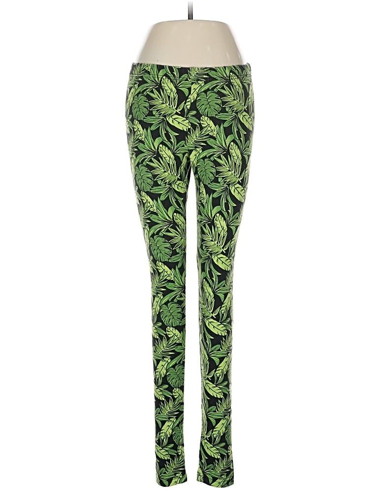 Pre-owned Divided By H&m Leggings In Green