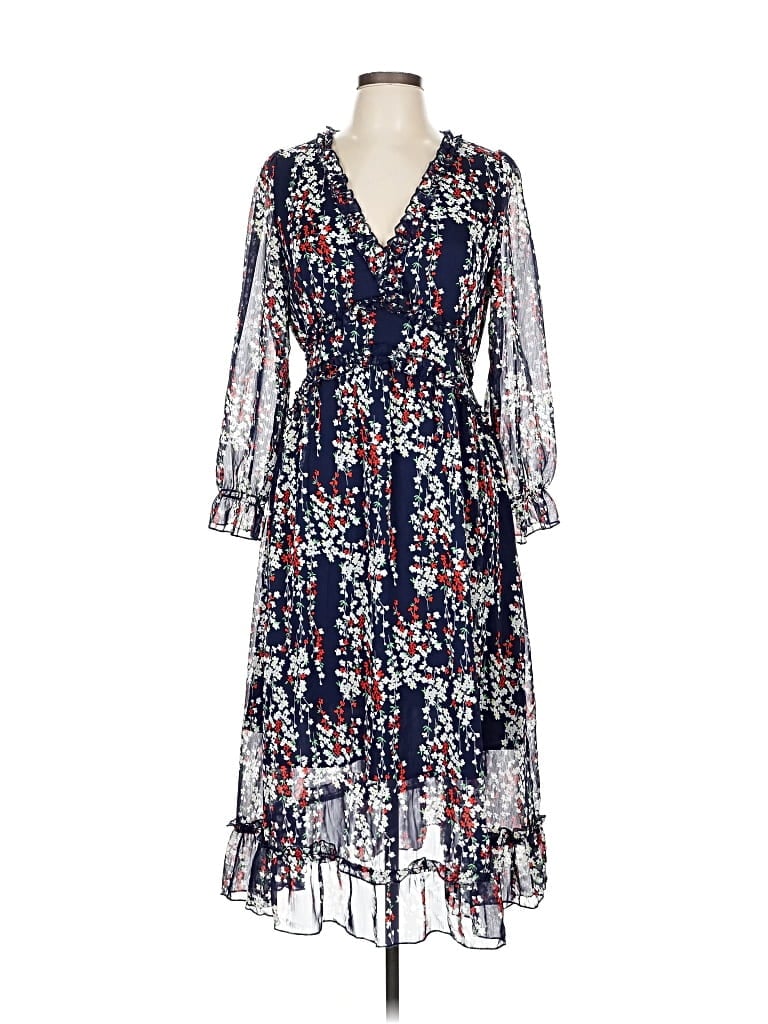 Pre-owned Assorted Brands Casual Dress In Blue