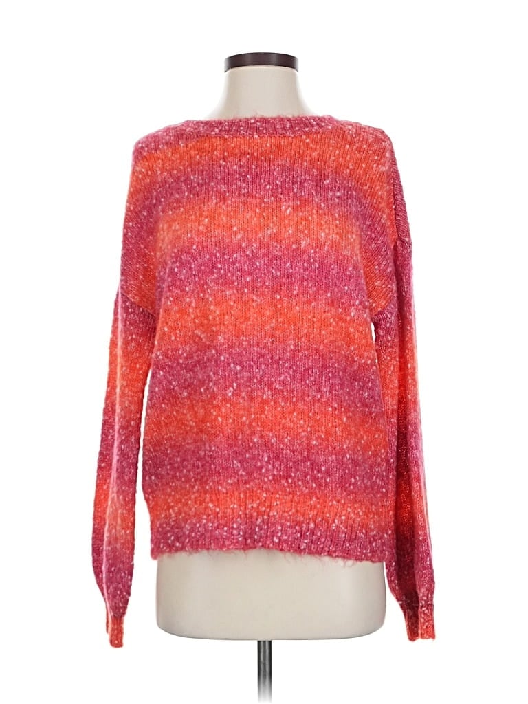 Pre-owned Calvin Klein Pullover Sweater In Orange