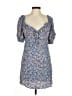 VICI Floral Blue Casual Dress Size M - photo 1