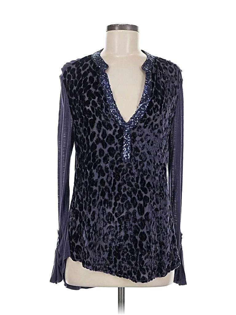 Pre-owned Tiny Long Sleeve Blouse In Blue