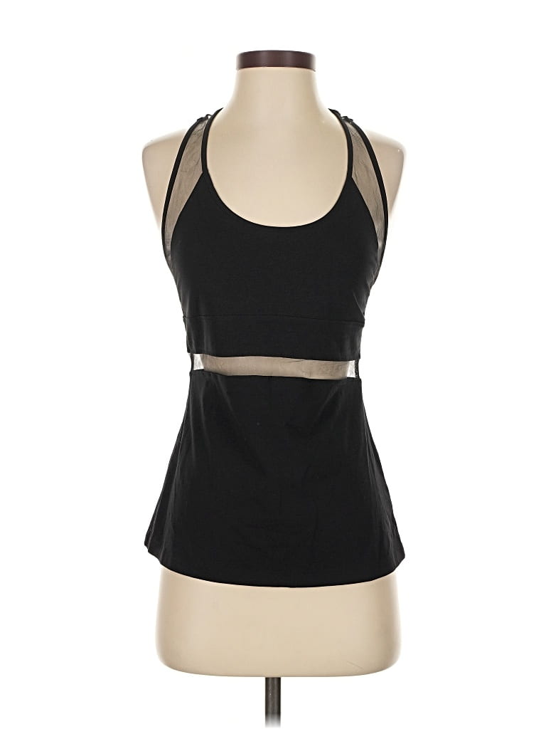 Pre-owned Dkny Tank Top Black Halter Neckline Tops
