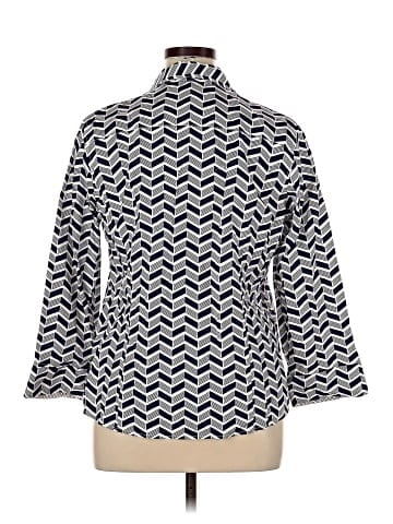 Gold Label Investments 3/4 Sleeve Button-Down Shirt (view 2)