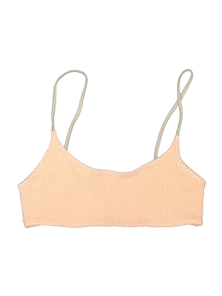 Pre-owned Weekday Swimsuit Top Tan Swimwear In Brown