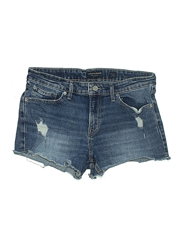 Pre-owned Lucky Brand Denim Shorts In Blue