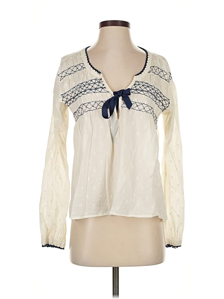 Pre-owned Odd Molly Long Sleeve Blouse In White