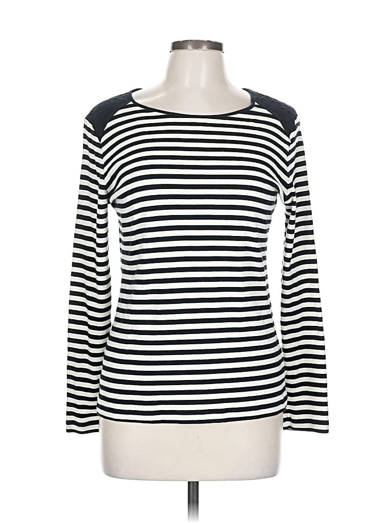 Pre-owned Chaps Long Sleeve T-shirt In White