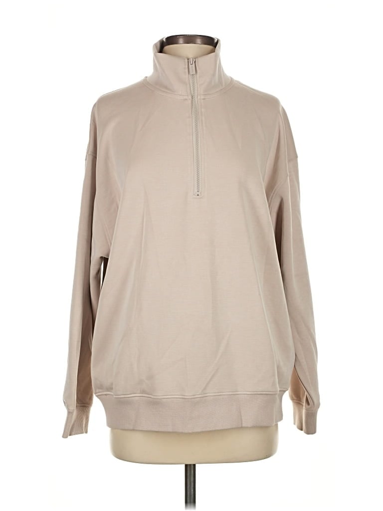 Pre-owned Splendid Fleece Jacket In Brown