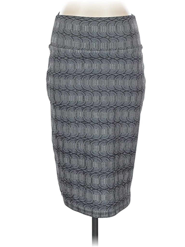 Pre-owned Lularoe Formal Skirt In Gray