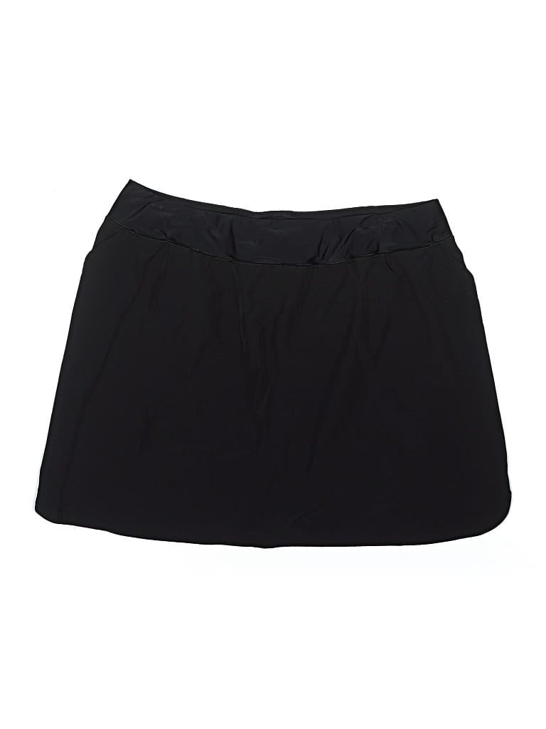 Pre-owned Lands' End Active Skort In Black