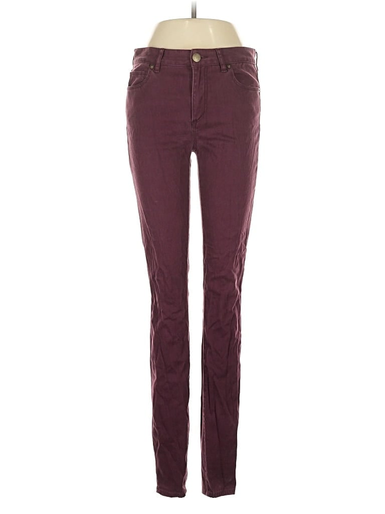 Pre-owned Ann Taylor Loft Casual Pants In Burgundy
