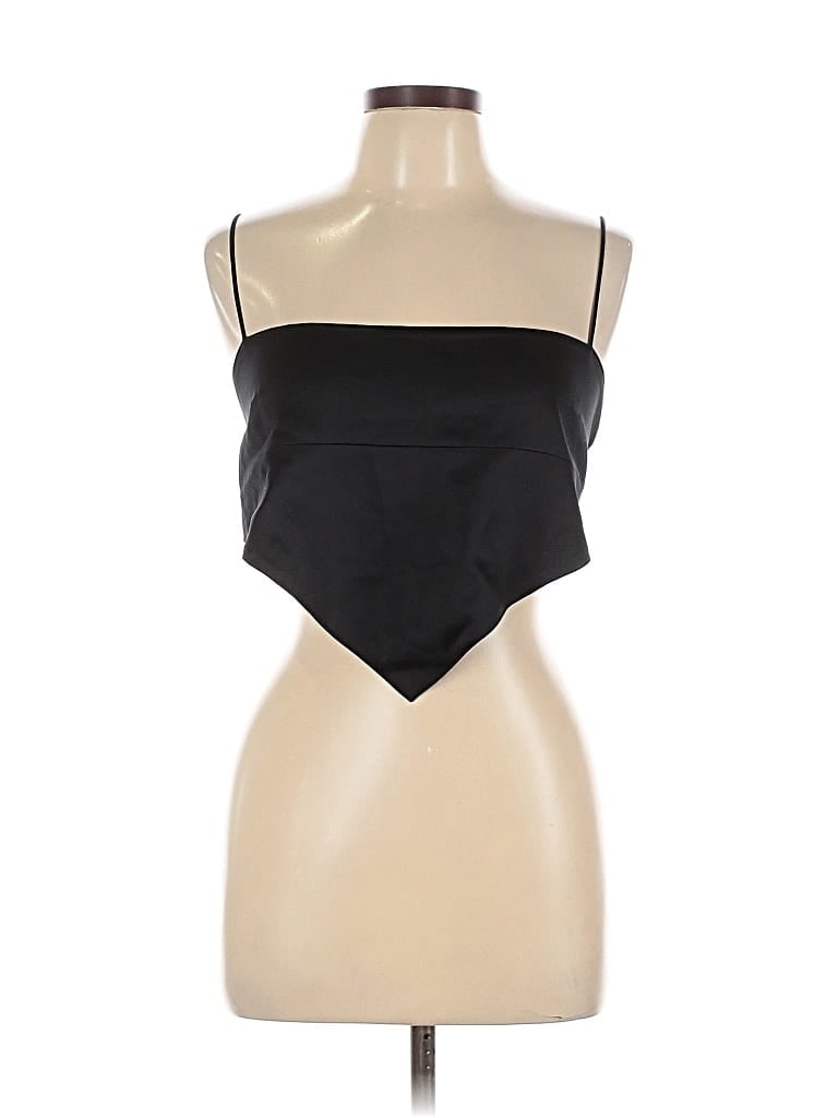 Pre-owned Danielle Bernstein Sleeveless Blouse In Black