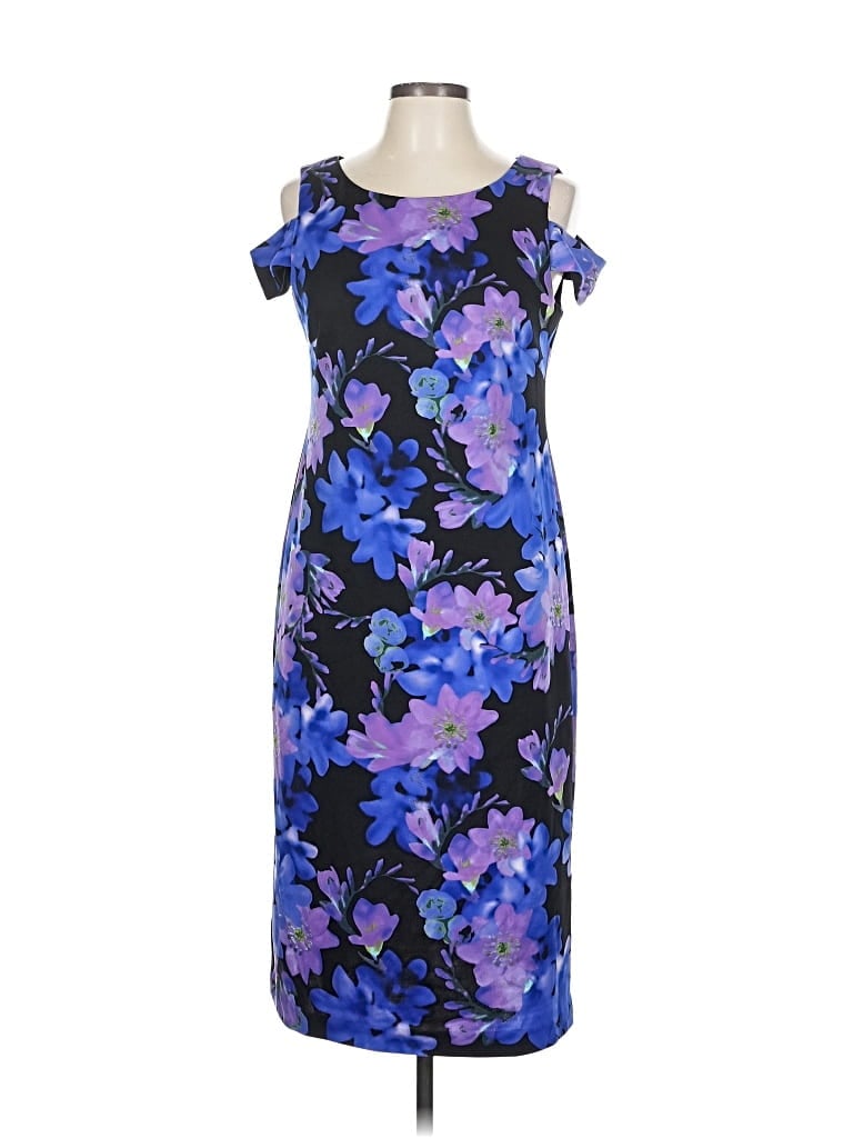 Pre-owned Connected Apparel Casual Dress In Blue