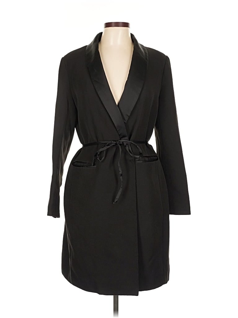 Pre-owned H&m Coat In Black