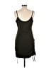 BCBGeneration Solid Black Green Cocktail Dress Size L - photo 2