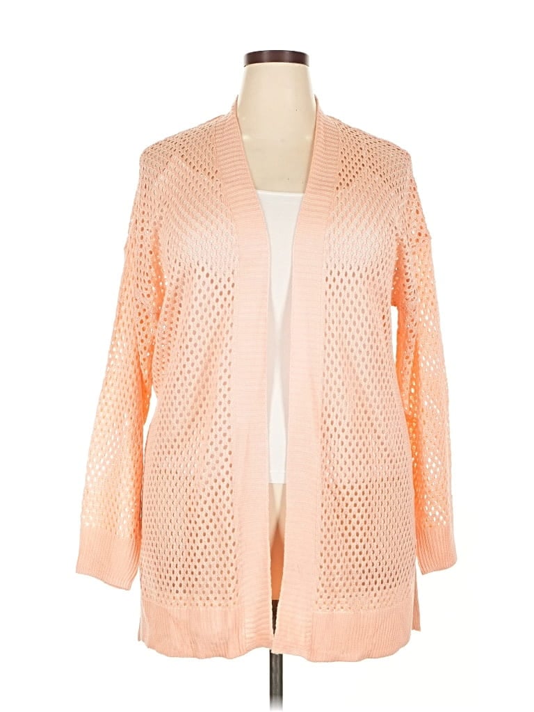 Pre-owned Lane Bryant Cardigan Sweater In Orange