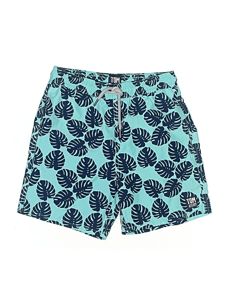 Pre-owned Tom & Teddy Kids' Board Shorts In Blue