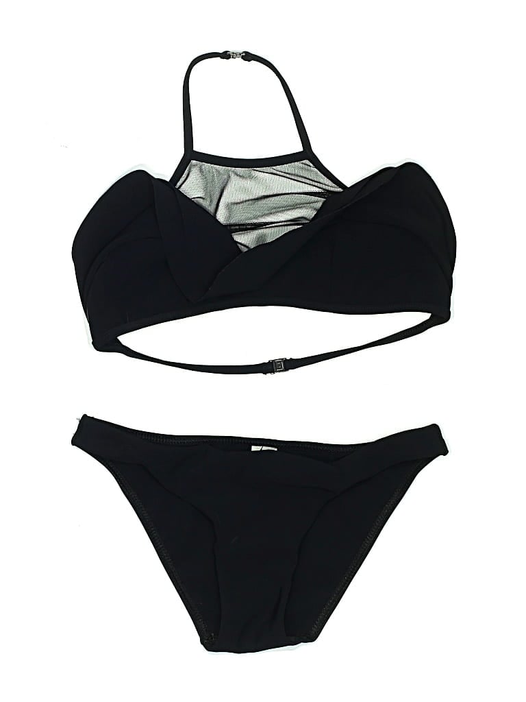 Pre-owned Zimmermann Two Piece Swimsuit In Black