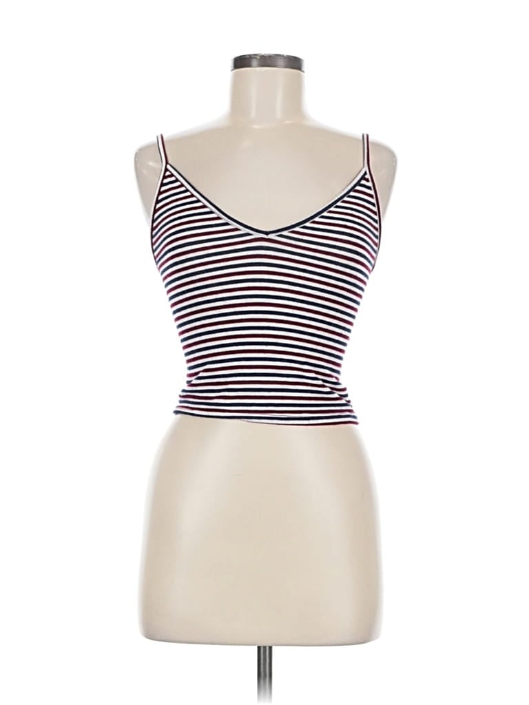 Pre-owned Brandy Melville Tank Top Ivory Strapless Neckline Tops In White