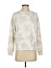 Leallo 100% Cotton Tie-dye Ivory Sweatshirt Size S - photo 1