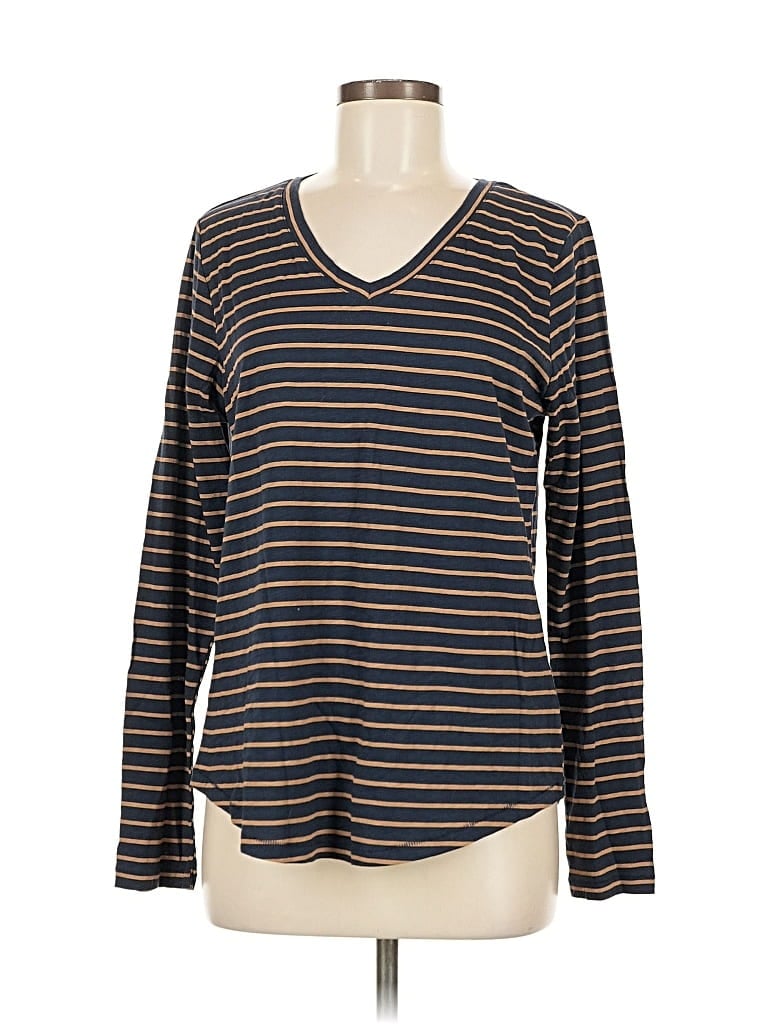 Pre-owned Sonoma Goods For Life Long Sleeve Henley Shirt In Gray