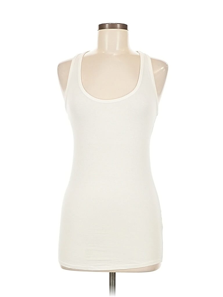 Pre-owned Trafaluc By Zara Tank Top Ivory Halter Neckline Tops In White