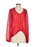 Blu Moon Red Long Sleeve Blouse Size XS (0) - photo 1