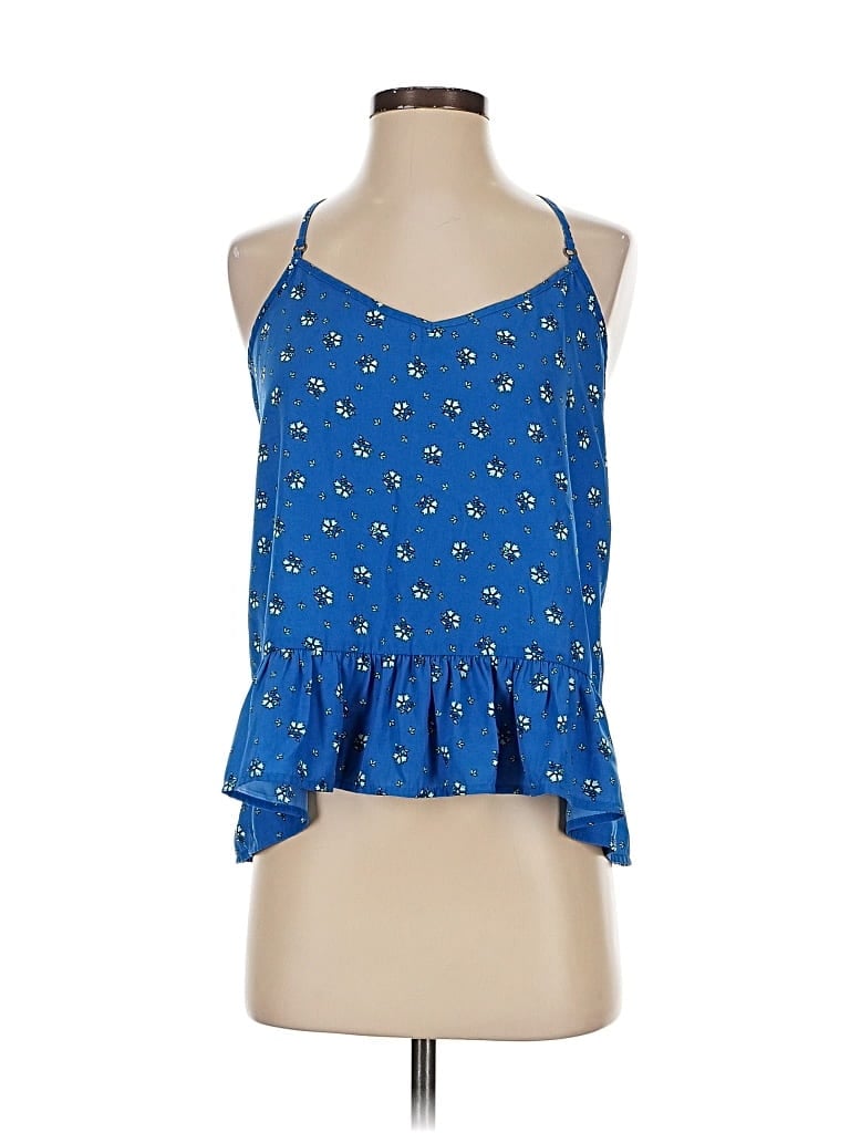 Pre-owned Abercrombie & Fitch Sleeveless Blouse In Blue