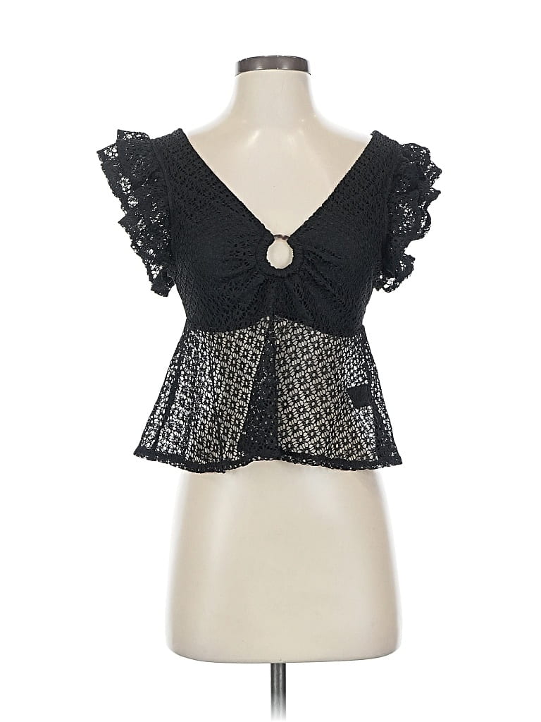 Pre-owned Steve Madden Sleeveless Blouse In Black